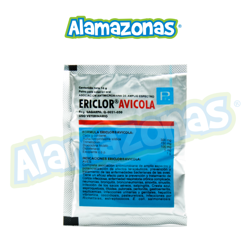 ERICLOR AVICOLA 10 G Alamazonas