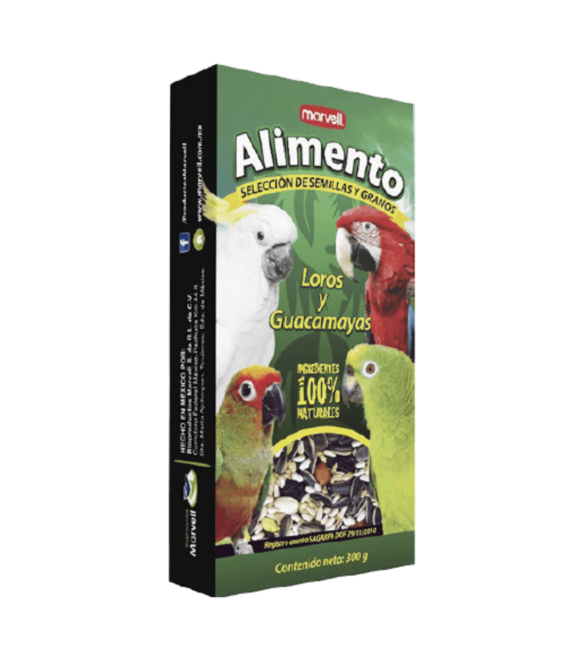 Alimento para Loros, guacamayas 300 g Alamazonas